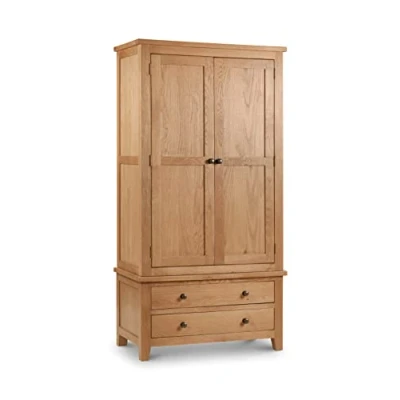Image of Julian Bowen Marlborough Combination Wardrobe, Waxed Oak, One Size
