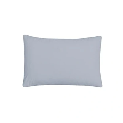 Image of Sleepdown Pillow cases 100% Pure Cotton Pack of Two Housewife Luxury Soft Cosy Cover Set Grey 48 x 74 cm, (5056557501090)