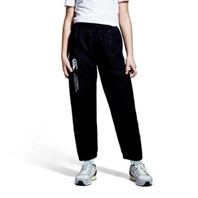 Image of Canterbury Kid&#039;s Cuffed Stadium Pant Tracksuit/Jogging Bottoms Lounge Pants Durability And Comfort Extra Warm Hem, Black, Age 14 (XL)