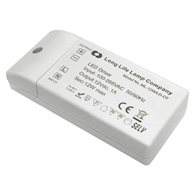 Image of 12w LED Driver Transformer for MR16 MR11 G4 Light Bulb ZERO Interference with Dab and Wifi Energy Class A++