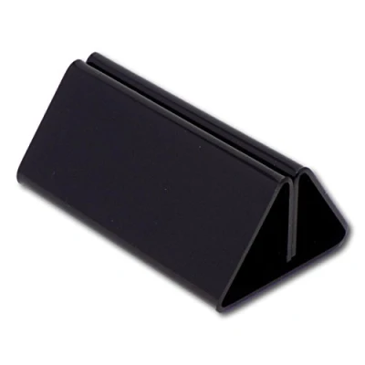 Image of EPOSGEAR 100mm Menu Show Card Acrylic Name Place Table Sign Display Stand Holders Perfect for Shops, Restaurants, Bars, Weddings, Parties etc (Black, 10 Holders)