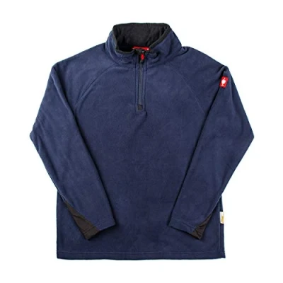 Image of Engelbert Strauss Men Fleece Pullover Troyer dryplexx Micro, Color:Anthracite, Size:2XL