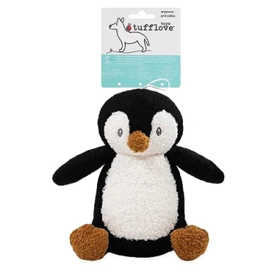 Image of Cupid &amp; Comet Christmas Tufflove Penguin Dog Toy, Medium,
