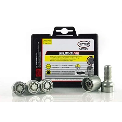 Image of Fits Mercedes Sprinter Models 2006 To 2024 Heyner Germany Stil Block PRO Locking Wheel Nuts 14x1.5x28 385/5