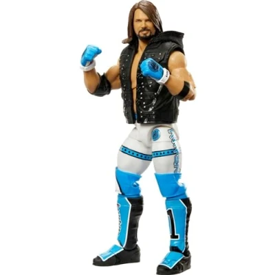 Image of Mattel WWE Aj Styles Ultimate Edition Action Figure with Interchangeable Accessories, Articulation &amp; Life Like Detail, 6 Inch (HKT44)