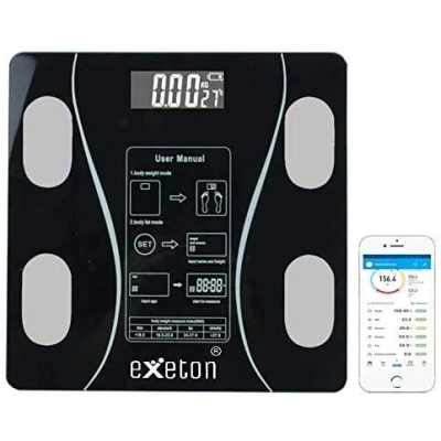 Image of Body Weighing Scale,Smart Bluetooth Fat Scale BMI Scales, Composition Analyzer (Black)