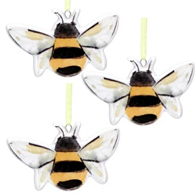 Image of Gisela Graham Spring Ceramic Bee Decoration