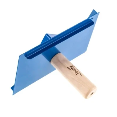 Image of Toolty Mortar Holder with Wooden Handle Powder Coated for Masonry and Finishing Work Pointing, Bricklaying, Jointing Hawk DIY TLTY 4900