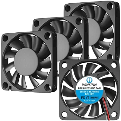 Image of WINSINN 60mm Fan 12V Brushless 6010 60x10mm High Speed (Pack of 4Pcs)