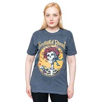 Image of Grateful Dead T Shirt Best of Cover Band Logo Official Black Unisex M