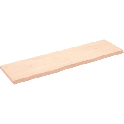 Image of vidaXL Bathroom Countertop 180x50x(2 6) cm Untreated Solid Wood