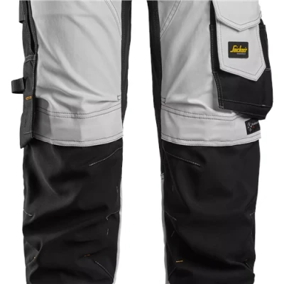 Image of Snickers AllroundWork Stretch Trousers White/Black 48