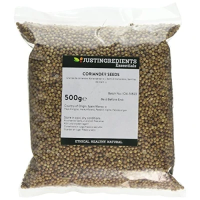 Image of JustIngredients Essentials Coriander Seeds 500 g, Pack of 2