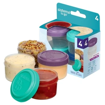 Image of Sistema SI21470 Dressing Dressing, Plastic, Pink/Green/Purple/Blue