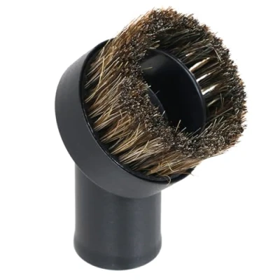 Image of SPARES2GO Round Horsehair Dusting Brush Tool for Titan Vacuum Cleaners (32mm)