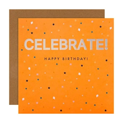 Image of Hallmark Birthday Card Contemporary Foiled Text Design