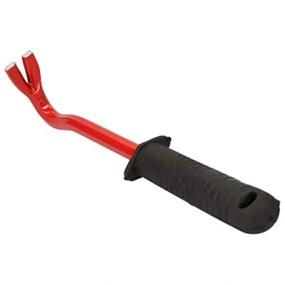 Image of 10&quot; Crow Wrecking Pry Bar Nail Jimmy Lever with Rubber Handle Remover
