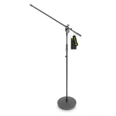 Image of Gravity MS 2321 B Microphone Stand with Round Base and 2 Point Adjustment Boom