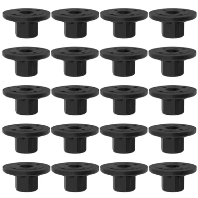 Image of eMagTech 20pcs Car Wheel Arch Decoration Clamping Fixture Plastic Bumper Fastener Clip N90757901 Compatible with Volkswagen Audi Black