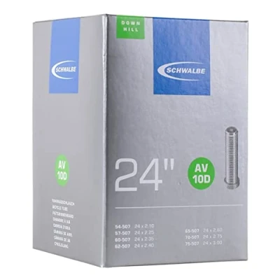 Image of Schwalbe AV10D 24 x 2.1 2.3 Inch Downhill Inner Tube with Schrader Valve