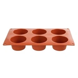 Image of Pavoni Formaflex Silicone Muffin Mould 6 Cup