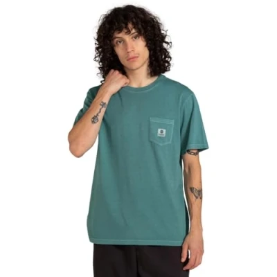 Image of Element Basic Pocket T Shirt Men Blue.
