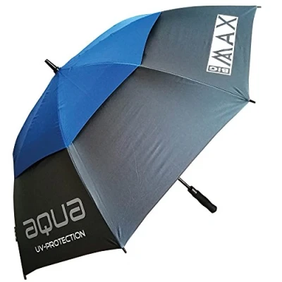 Image of Big Max Aqua UV Golf Umbrella, Color Black/Grey