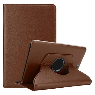 Image of Cadorabo Tablet Case works with Samsung Galaxy Tab S2 (8.0&quot; Zoll) SM T715N / T719N in MUSHROOM BROWN Book Style Protection Cover WITHOUT Auto Wake Up Stand Function and Elastic Strap Fastener