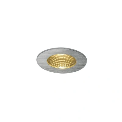 Image of SLV Patta I LED recessed light, round, brushed aluminium