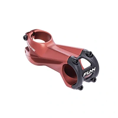 Image of Funn Stryge Bike Riser Stem with 7 Degree Length 80mm 31.8mm Bar Clamp, for Mountain Bike, BMX Road and Gravel (Red)