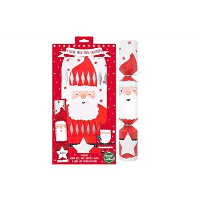 Image of Luck and 6 Make Your Own Santa Christmas Crackers, Personalised Crackers with Gifts, Father Tableware, Dinner Party
