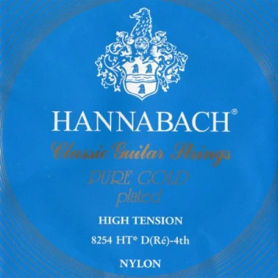 Image of Hannabach Classical Guitar Strings Series 825 High Tension Pure gold plated D4w