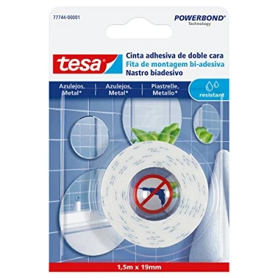 Image of tesa 77744 00001 00 TE77744 SMS Cinta adhesiva Doble Cara Powerbond 1,5:19mm resistente a la humidad, Standard