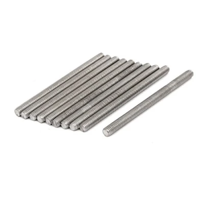 Image of Sourcingmap M5 x 70mm 304 Stainless Steel Fully Threaded Rod Bar Studs Fasteners 10 Pcs