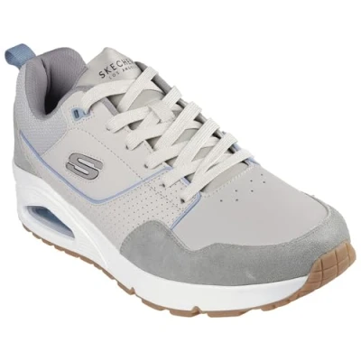 Image of Skechers Men&#039;s Uno Retro One Sneaker, Natural, 11 UK