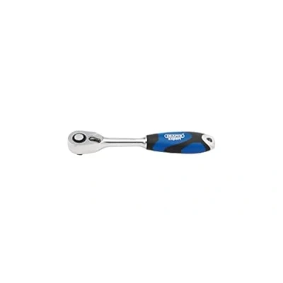 Image of Draper Soft Grip Reversible Ratchet, 1/4&quot; Sq. Dr., 72 Tooth