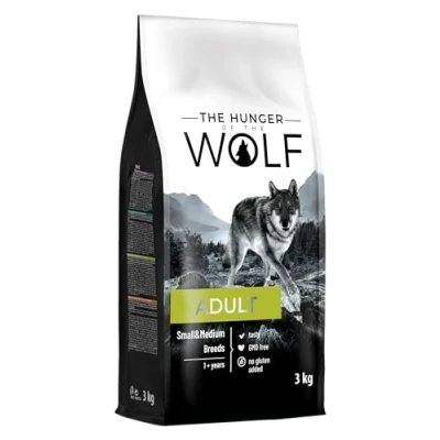 Image of the Hunger of Wolf Dry Dog Food For Small or Medium Breeds, Vitamin C and E Formula with Chicken, Adult 3 kg