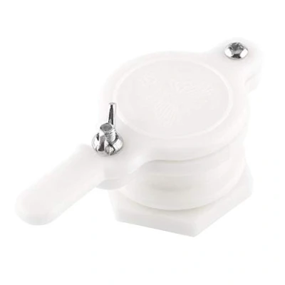 Image of Honey Gate Valve, 12x5.6x4.5cm Plastic Bee Tap Extractor Bottling Tool Valve Beekeeper Equipment for Food and Honey(White)