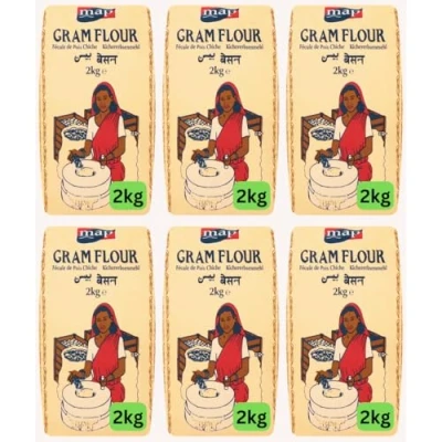 Image of Besan Gram Flour 12kg, Chickpea Gluten Free (6 x 2kg)
