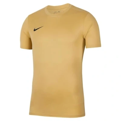 Image of NIKE Boy&#039;s Y Nk Dry Park Vii Jsy T Shirt, Jersey Gold/Black, XL