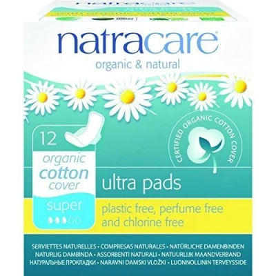 Image of (6 Pack) Natracare Ultra Pads Super with Wings 12pieces 6 Bundle Pack by