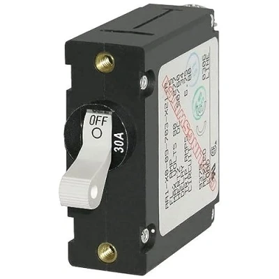 Image of Blue Sea Systems 7222 A Series White Toggle Circuit Breaker, Single Pole, 30A