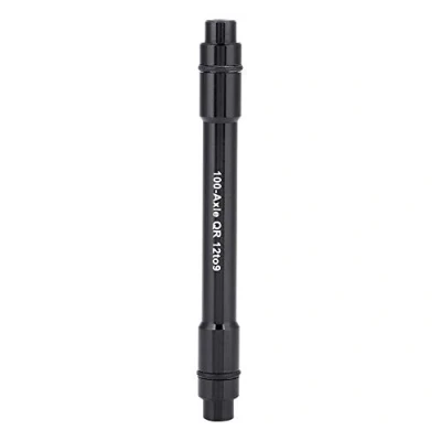 Image of Broco Bicycle Bike Thru Axle Hub Adapter 12mm to 9mm Quick Release Skewer Black