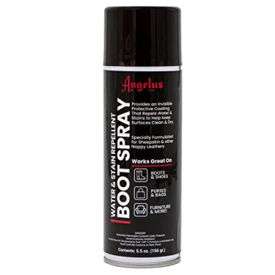 Image of Angelus Boot Spray Shoe Protector 5.5oz Waterproof Stain Protection for Sheepskin Boots, Sneakers, Leather, Suede &amp; Nubuck Eco Friendly Nano Waterproofing Dirt Moisture Repellent
