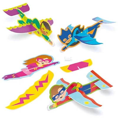 Image of Baker Ross AF534 Star Hero Gliders (Pack of 8) For Kids Party Bag Fillers and Toys