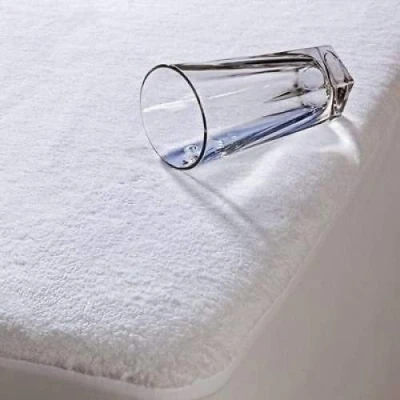 Image of WOT Waterproof Mattress Protectors Fitted Cover Sheet Terry Towel (Double)