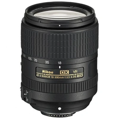 Image of Nikon 2216 AF S DX NIKKOR 18 300 mm f/3.5 6.3G ED VR Lens, Black