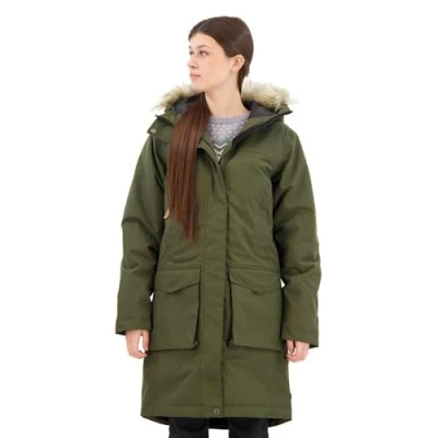 Image of Fjallraven 87161 662 Nuuk Lite Parka W/Nuuk W Jacket Women&#039;s Deep Forest Size L