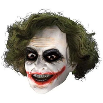 Image of Rubie&#039;s 4526NS Official The Joker Clown Mask with Hair, Adult&#039;s, One Size Halloween