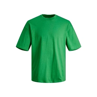 Image of JACK &amp; JONES Men&#039;s Jjebradley Tee SS Noos Sweat Shorts, Green Bee, XS
